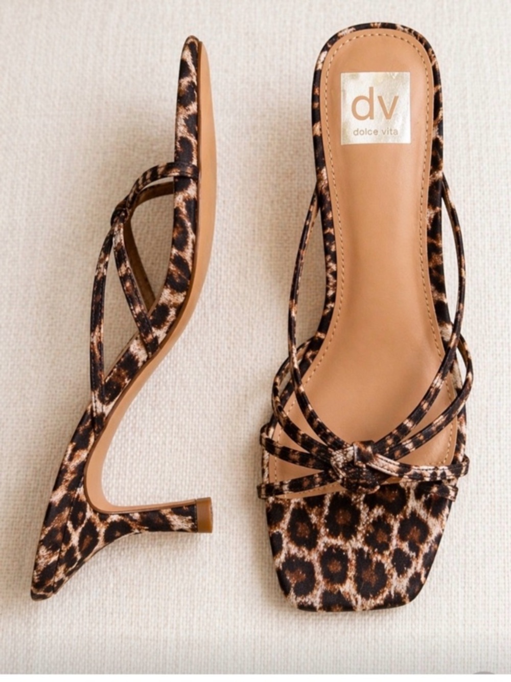 dolce vita animal print sandals NWOT